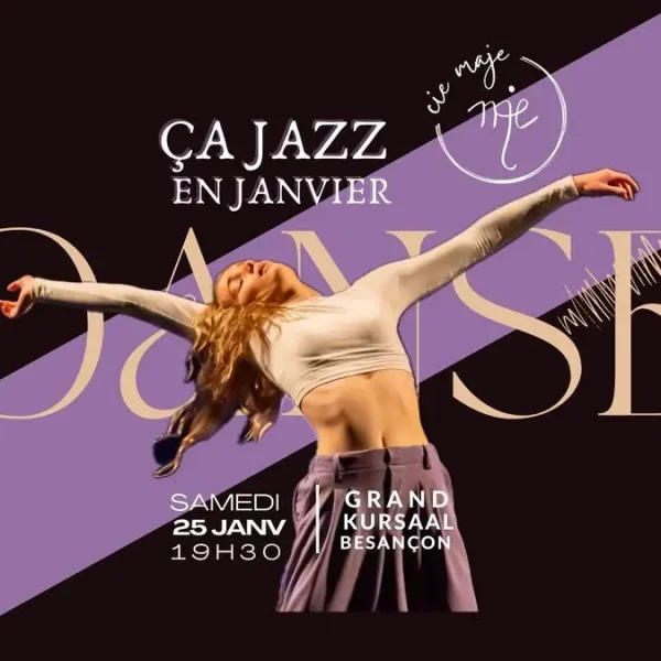 Affiche Ça jazz en janvier - Cie maje